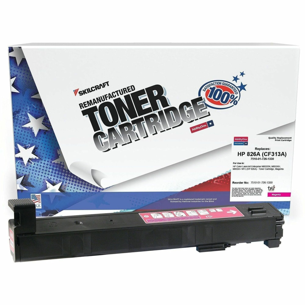 SKILCRAFT Remanufactured Laser Toner Cartridge - Alternative for HP CF313A - Magenta - 1 / Each - 31500 Pages MPN:7261330