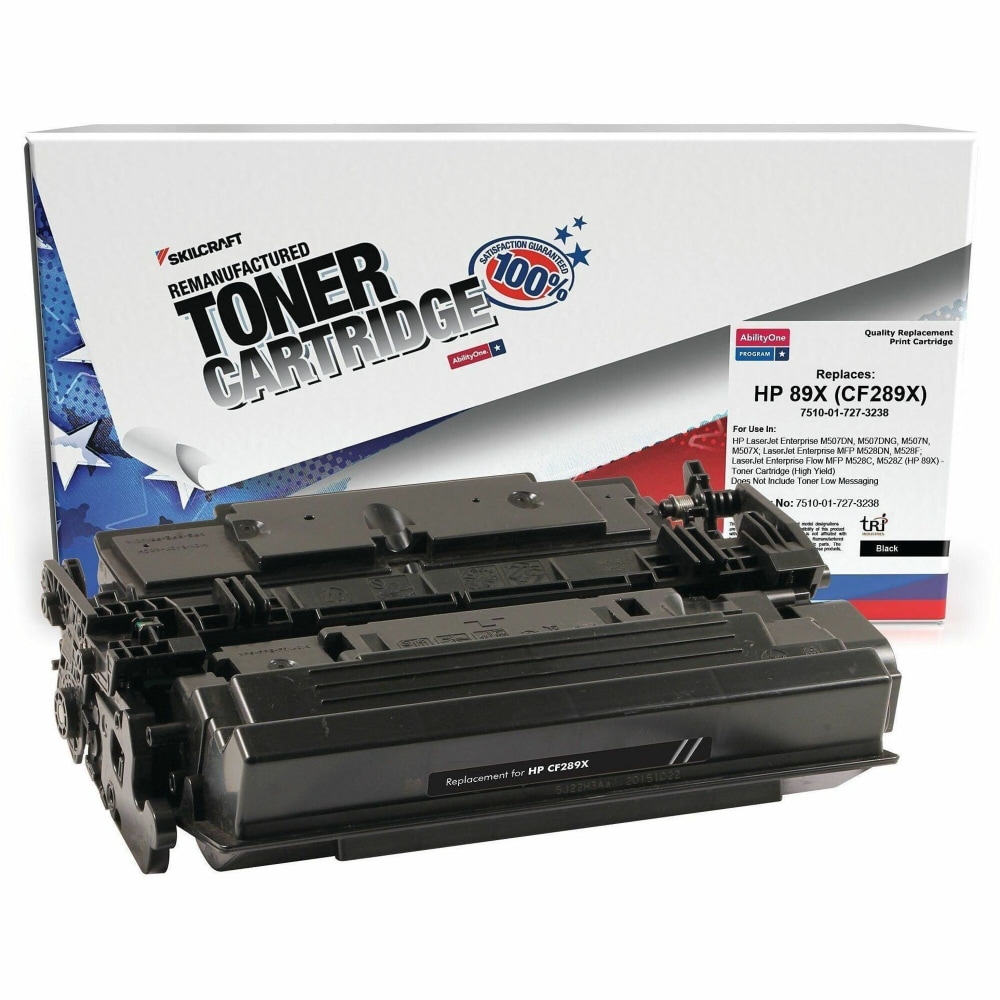 SKILCRAFT Remanufactured Laser Toner Cartridge - Alternative for HP CF289X - Black - 1 / Each - 10000 Pages MPN:7273238