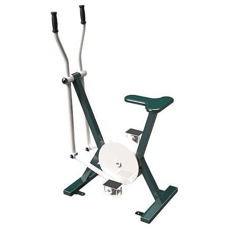 Exercise Bike, 20 x 20 in, Green/Beige MPN:EBIK