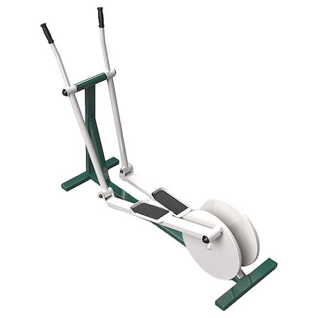 Elliptcal Trainer, 71x21x21in, Green/Beige MPN:ELIP