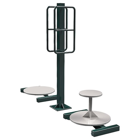 Two Person Rotator, 62.4 in H, Beige/Green MPN:TSOR