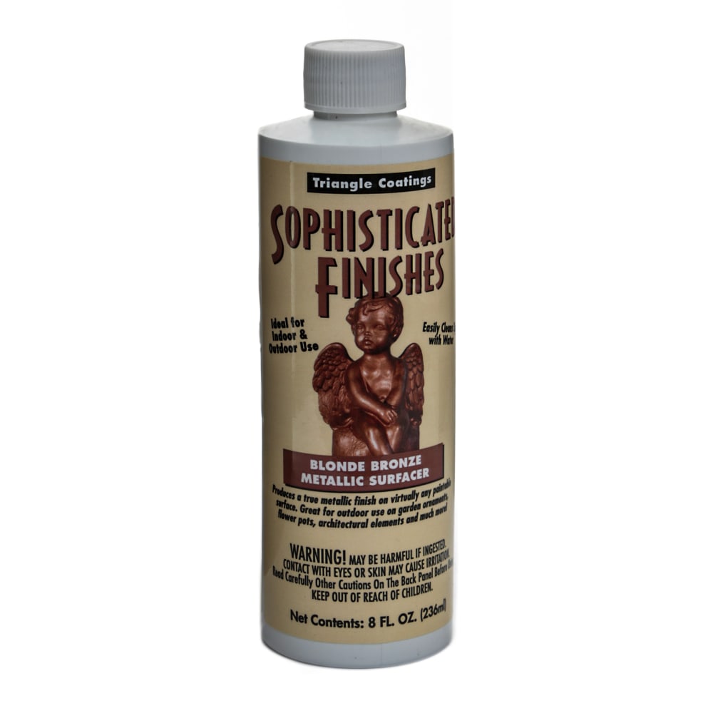 Triangle Coatings Sophisticated Finishes Metallic Surfacers, 8 Oz, Blonde Bronze MPN:BDZ6