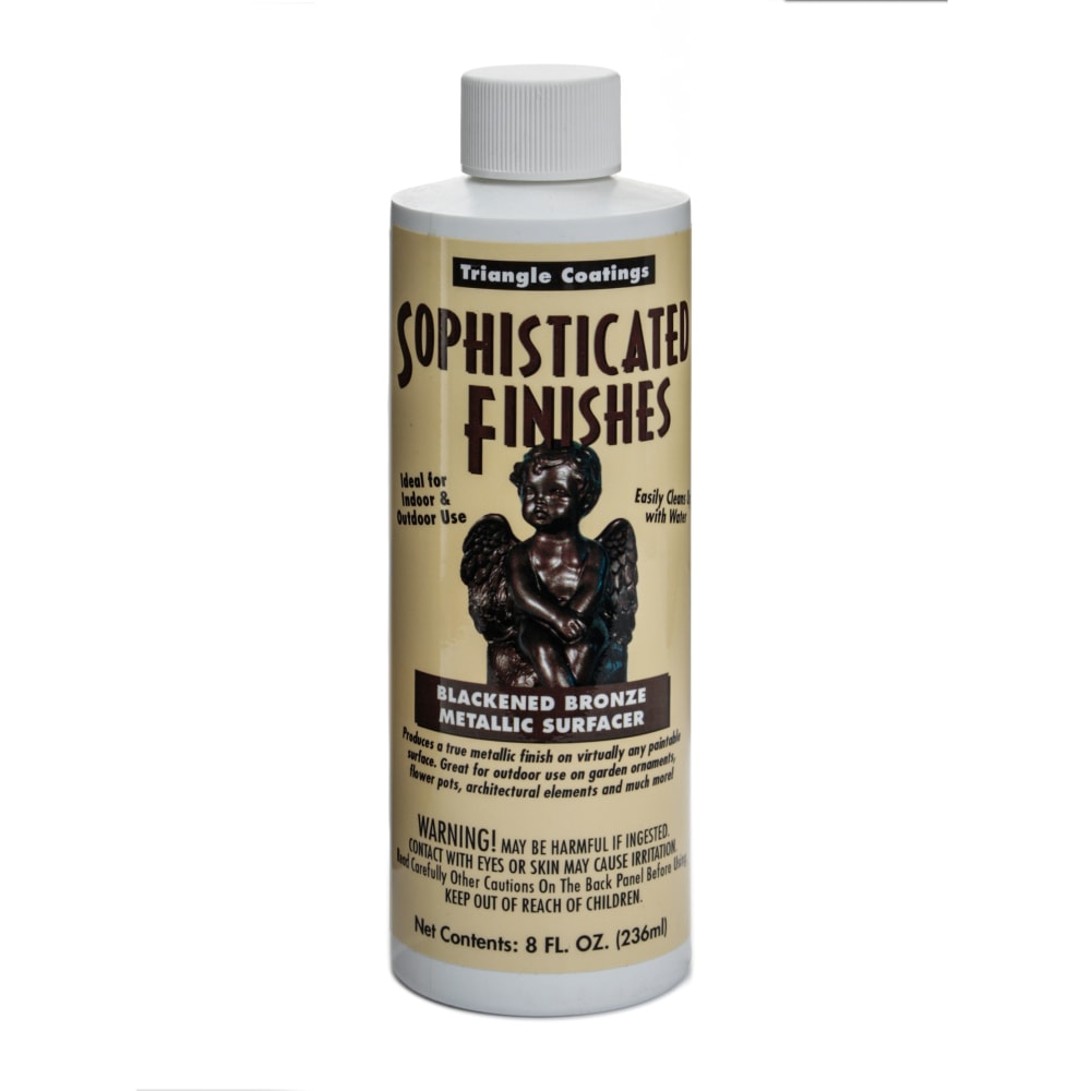 Triangle Coatings Sophisticated Finishes Metallic Surfacers, 8 Oz, Blackened Bronze MPN:BKZ6