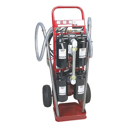Hydraulic Oil Filter Cart, 7500 SUS, 4 gpm MPN:36970