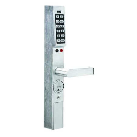 Electronic Lock, Brushed Chrome, 12 Button MPN:DL1300 US26D