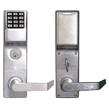 Electronic Lock, Brushed Chrome, 12 Button MPN:DL4500DBR US26D