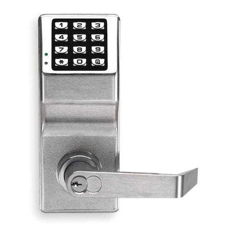 Electronic Lock, Satin Chrome, 12 Button MPN:DL5200IC US26D