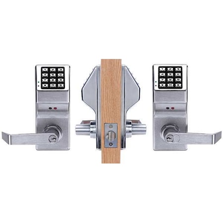 Electronic Lock, Brushed Chrome, 12 Button MPN:DL5300 US26D