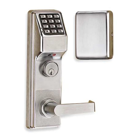 Electronic Lock, Satin Chrome, 12 Button MPN:ETDLS1G/26DY71