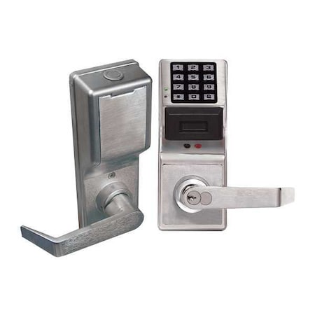Electronic Lock, Satin Chrome, 12 Button MPN:PDL4100 US26D