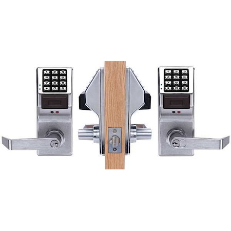 Electronic Lock, Brushed Chrome, 12 Button MPN:PDL5300 US26D