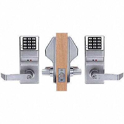 Electronic Lock Brushed Chrome 12 Button MPN:DL5300 US26D