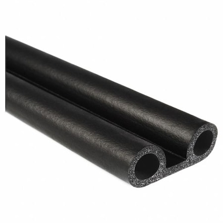 Weather Seal, EPDM Rubber, Black, 200 ft L MPN:X1145HT-200