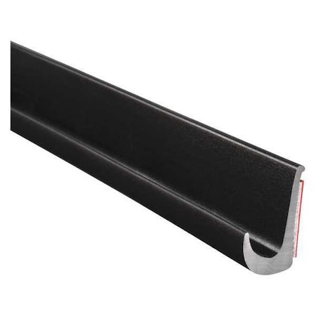 Black Polyvinyl Chloride Drip Rail 125 ft L, 7/8 in W, 1/2 in H MPN:DRB-125