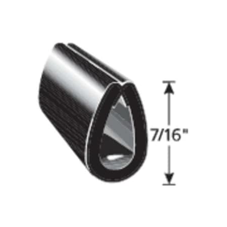 Black Vinyl Edge Guard 25 ft L, 7/16 in H MPN:EGB7/16-25