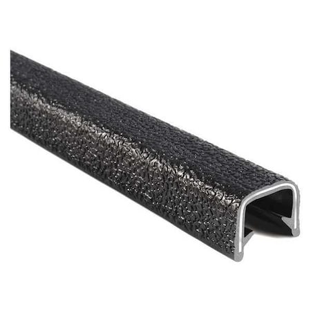 Trim Seal, PVC, Aluminum, 25 ft Length, 5/8 in Overall Width, Style: Edge Trim with Dual Grip Tongue MPN:1350B2X1/2-25