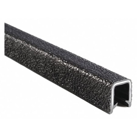 Trim Seal, PVC, Aluminum, 25 ft Length, 11/16 in Overall Width MPN:1350B2X3/8-25
