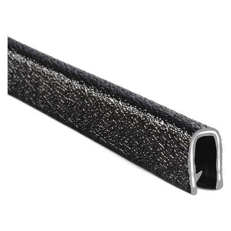 Trim Seal, PVC, Aluminum, 25 ft Length, 7/16 in Overall Width MPN:1375B3X1/4-25