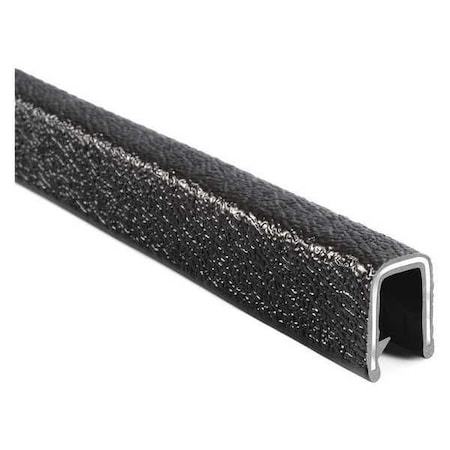 Trim Seal, PVC, Aluminum, 250 ft Length, 7/16 in Overall Width MPN:1375B3X1/4-250
