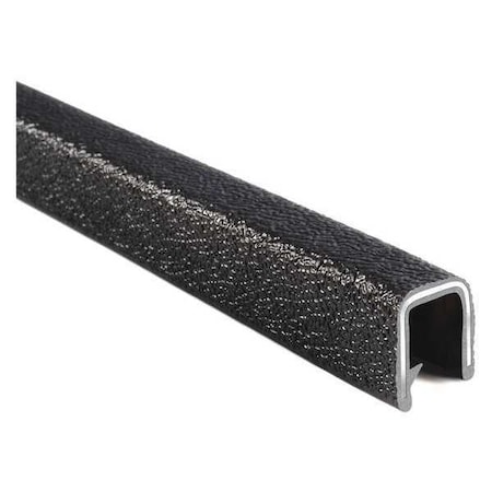 Trim Seal, PVC, Aluminum, 25 ft Length, 9/16 in Overall Width MPN:1375B3X3/8-25