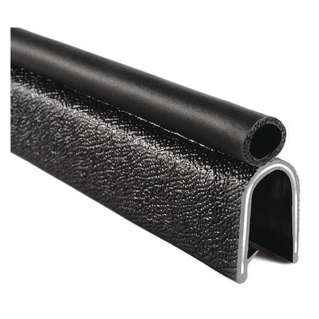Trim Seal, EPDM, 100 ft Length, 1.437