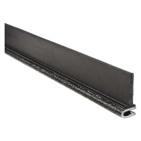 Trim Seal, EPDM, 25 ft Length, 1 9/16 in Overall Width, Style: Trim with a Top Flap MPN:5B100B3X1/8A-25