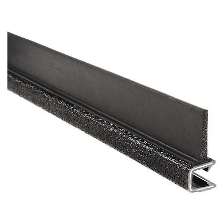Trim Seal, EPDM, 25 ft Length, 1 5/8 in Overall Width, Style: Trim with a Top Flap MPN:5B350B2X3/8A-25
