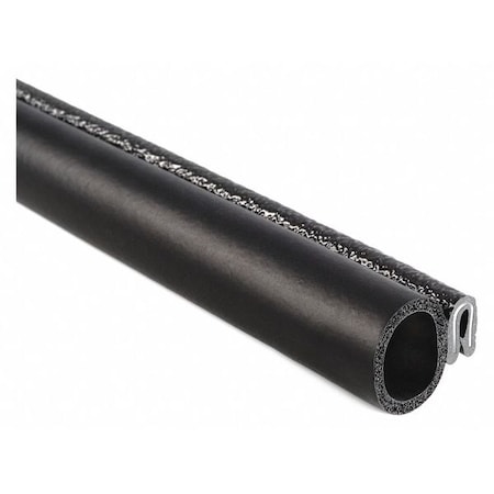 Trim Seal, EPDM, 25 ft Length, 7/8 in Overall Width, Style: Trim with a Top Bulb MPN:6062B3X1/16A-25
