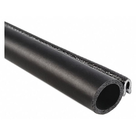 Trim Seal, EPDM, 25 ft Length, 1 in Overall Width, Style: Trim with a Top Bulb MPN:7062B3X1/16A-25