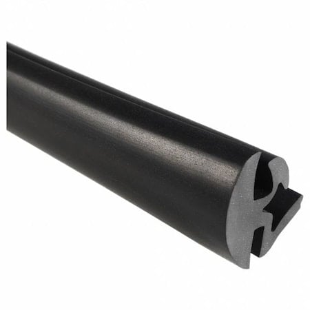 Locking Gasket, Black, EPDM, 200 ft L MPN:LK1663-200