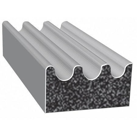 Rubber Seal, Ribbed, 0.63