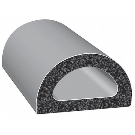 Rubber Seal, D-Shaped, 0.47