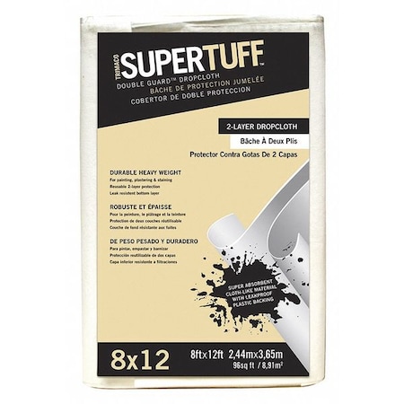 Drop Cloth, 12 ft. L x 8 ft. W MPN:02601