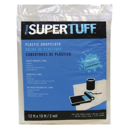 Plastic Drop, 2 mil, 12x15, PK12 MPN:03308