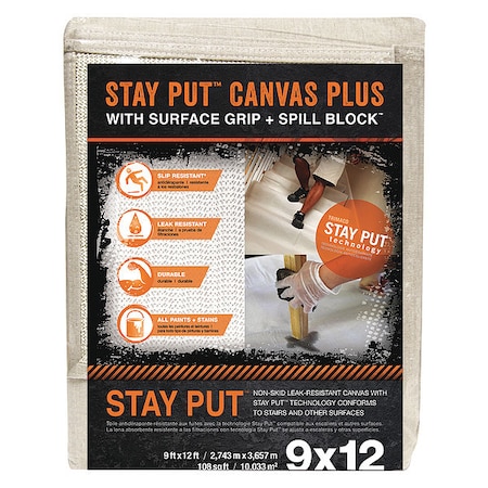 Drop Cloth, 12 ft. L x 9 ft. W MPN:04321