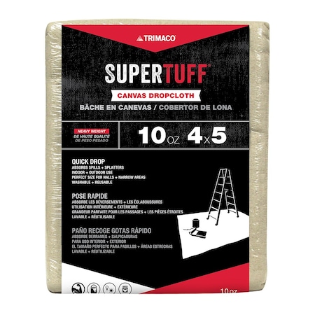 Drop Cloth, 32 mil, Cotton Canvas, 5 ft L MPN:51125