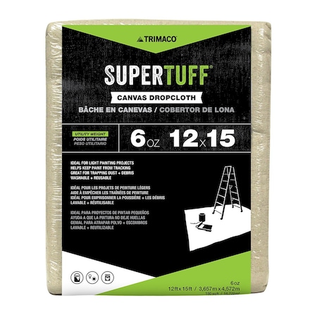 Premium Drop Cloth, 6oz 12'x15' MPN:56703