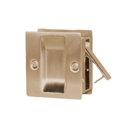 Passage Pocket Door Lock Square Cutout Satin Brass MPN:1064.606