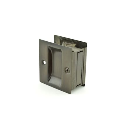 Passage Pocket Door Lock Square Cutout Dark Bronze Powder Coat MPN:1064.613