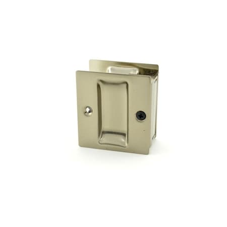 Passage Pocket Door Lock Square Cutout Antique Nickel MPN:1064.62