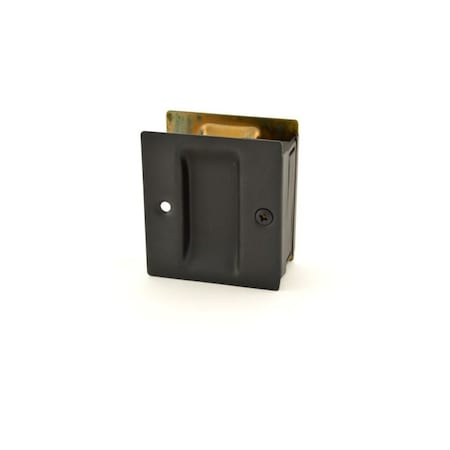 Passage Pocket Door Lock Square Cutout Satin Black MPN:1064.622