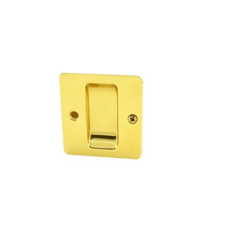 Flush Cup Pocket Door Pull Bright Brass MPN:1064FCP.605