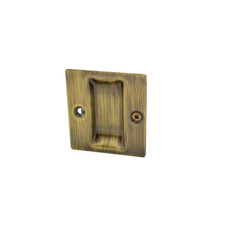 Flush Cup Pocket Door Pull Antique Brass MPN:1064FCP.609