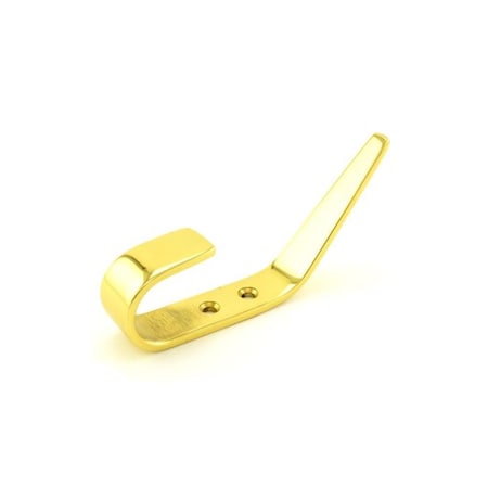 Coat Hook Bright Brass 5-1/2