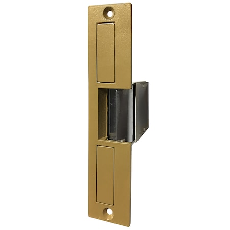 00 Series Electric Strikes, 8-16 VAC/4-6 VDC, Sprayed Brass MPN:004-8-16AC/4-6DC