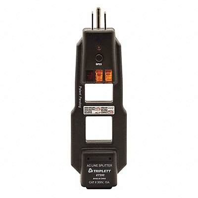 AC Line Splitter/GFCI Tester 120V AC MPN:ET200