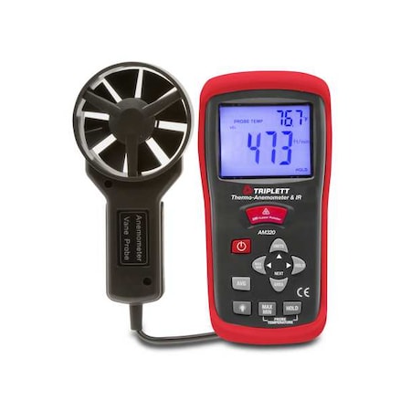 Anemometer, 80 to 5, 906fpm, 32 to 122F MPN:AM320