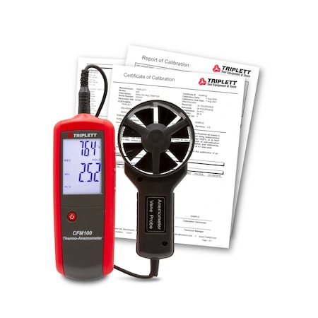 Triplett CFM100 Thermo-Anemometer w/Cer MPN:CFM100-NIST