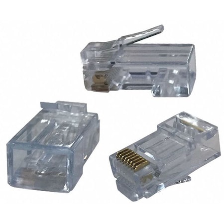 Pass Thru Modular Plug, RJ45 Type, PK50 MPN:CAT5-HSP