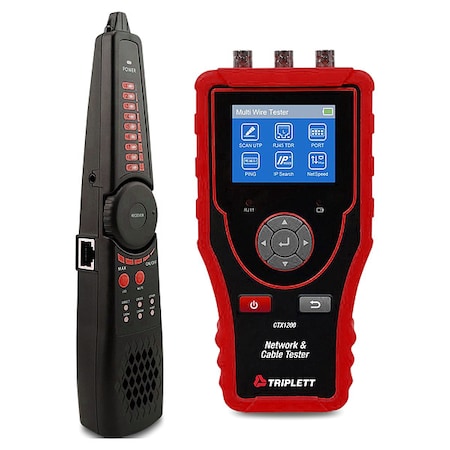 Network and Cable Tester with Probe, LCD MPN:CTX1200